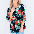 Tropical Print Top
floral-print-babydoll-tropical-themed-top