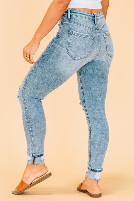 Alexis Cuffed Ankle Slim Fit Jeans