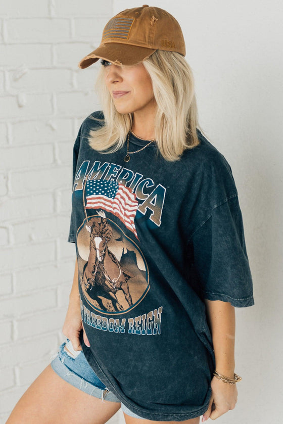 American Cowboy Mineral Wash Graphic Tee