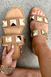 Ashley Oversized Stud Sandals