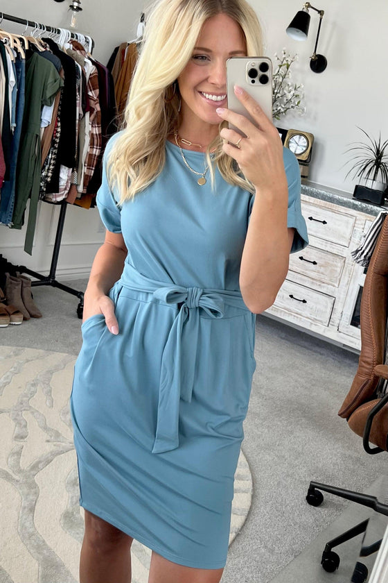 Belted Day Dress