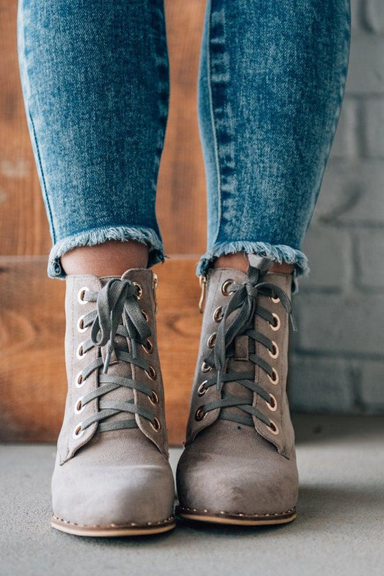 Brinley Lace Up Heeled Boots