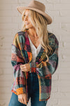 Brushed Multi Check Cardigan