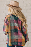 Brushed Multi Check Cardigan