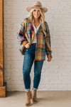 Brushed Multi Check Cardigan