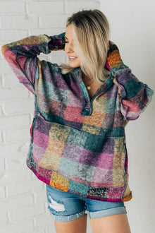  Brushed Multi Check Pullover