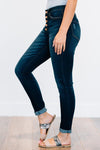 Cassidy Button Fly Jeans
dark-wash-denim-jeans-button-fly-pants-kancan