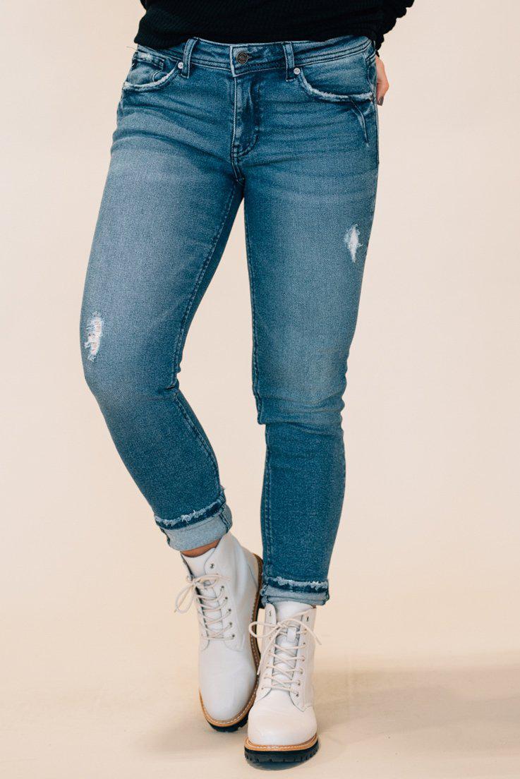 mid rise skinny ankle jeans