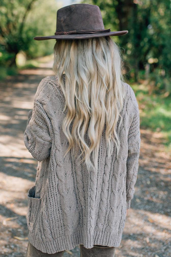 Chunky Cable Cardigan
