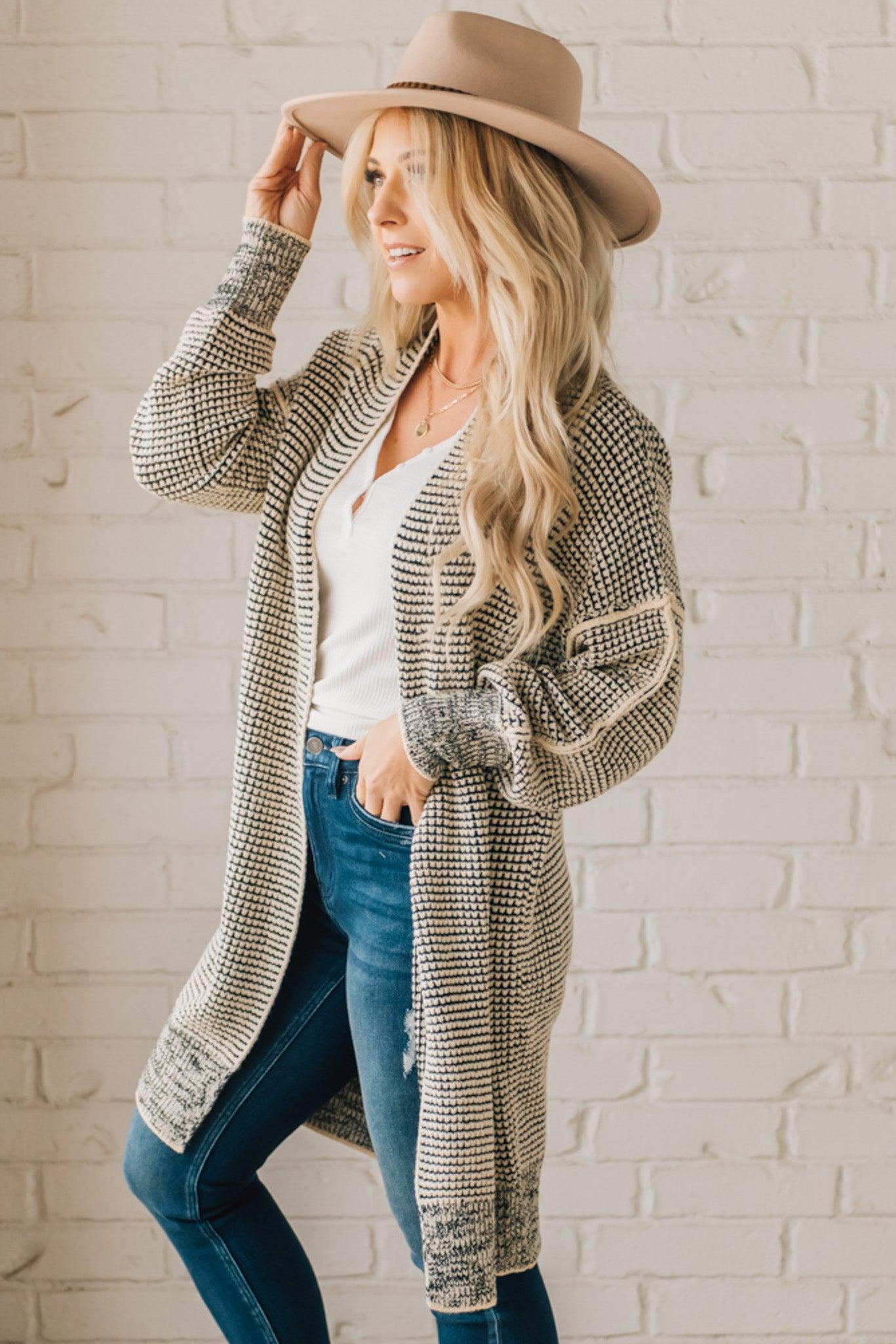 Long Cardigan Sweaters for Women Chunky Cardigan Oversized Vintage Sweater  Knit Cardigan Winter Fall Outfits Grey at Amazon Women's Clothing store