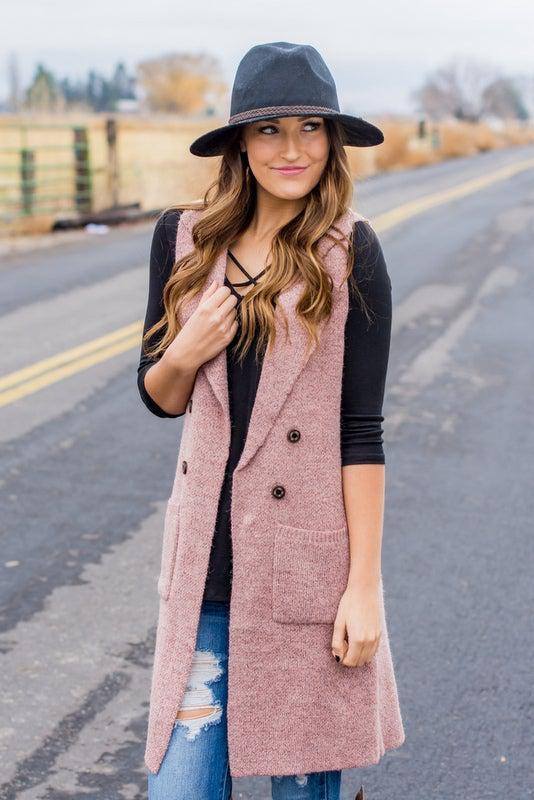 Long Sweater Vest | Clearance