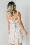 Dainty Floral Bow Back Dress