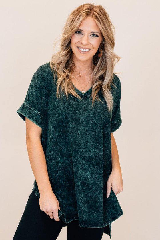 MINERAL WASH TUNIC FOR WOMEN