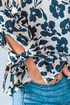 Floral Flare Sleeve Top