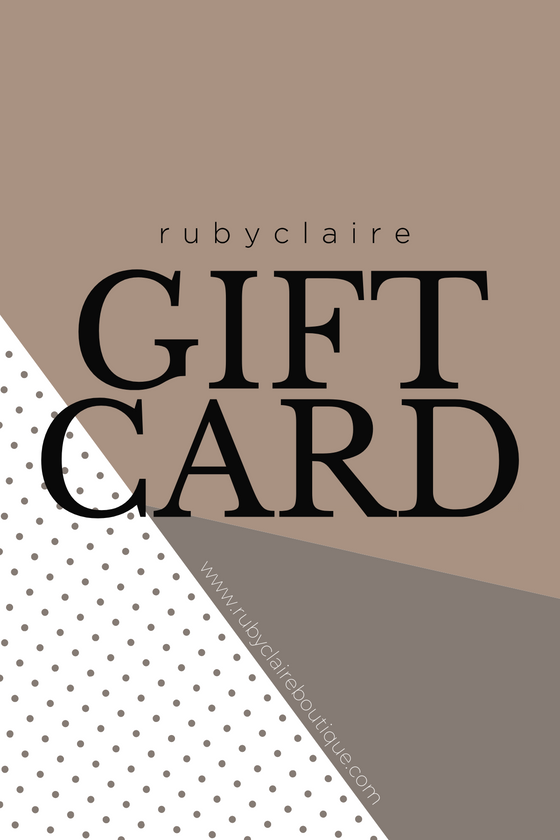 RubyClaire Boutique Gift Card