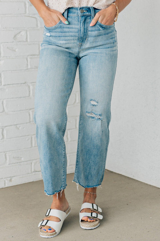 Haven Light Wash Crop Jeans