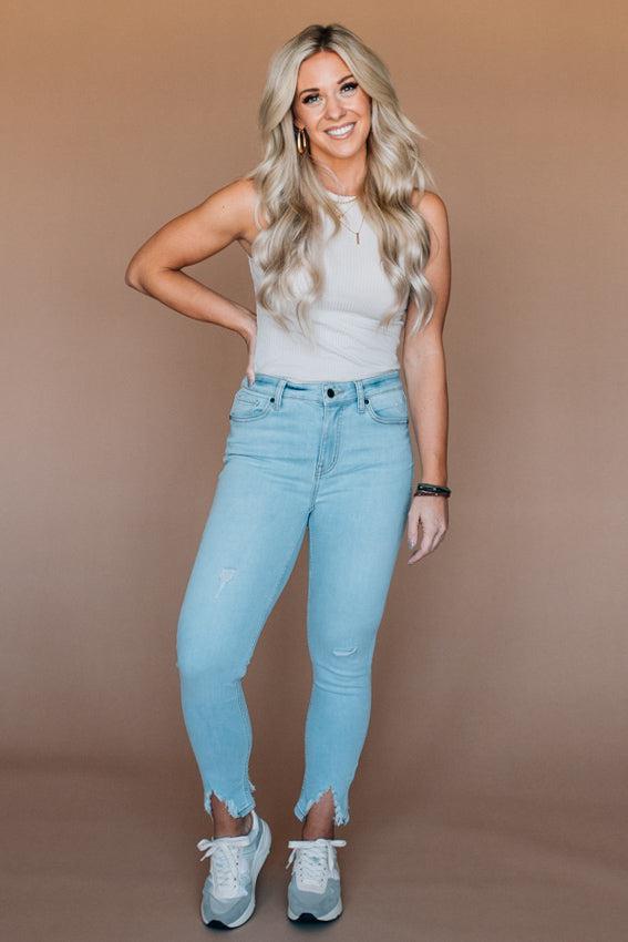 Jada Split Ankle Denim Jeans