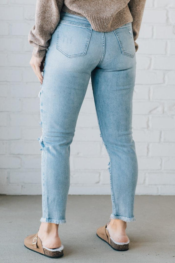 Jamie Distressed Denim Jeans