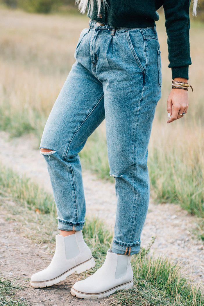 Jessica High Rise Tapered Jeans