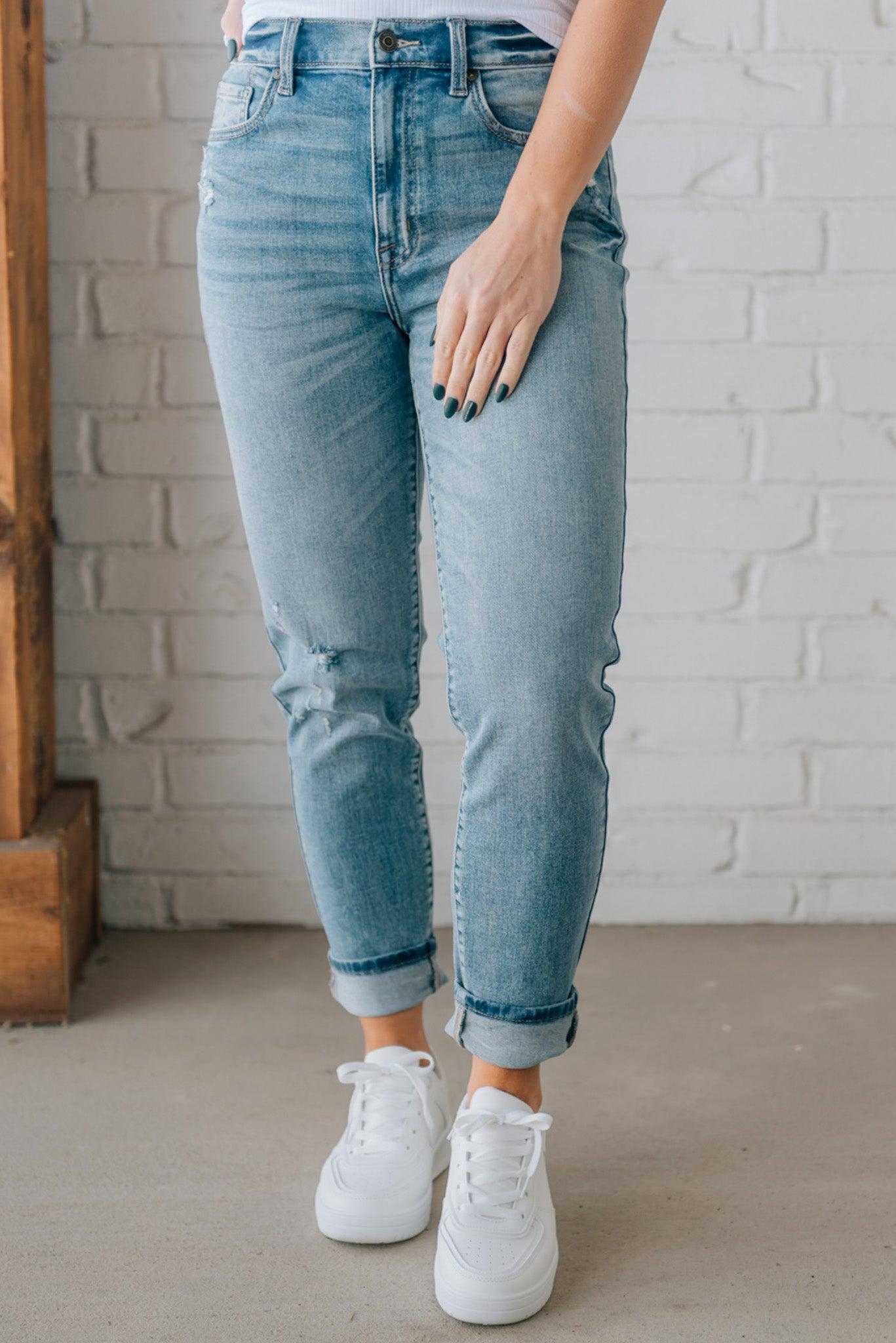 Kylee High Rise Mom Jeans – RubyClaire Boutique