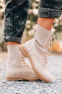  Millie Sweater Combat Boots | Clearance