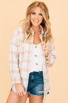 plaid print shacket