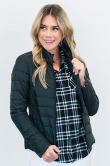  Padded Zip Up Jacket