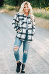 Plaid Button Up Jacket