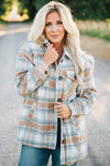 Plaid Button Up Jacket