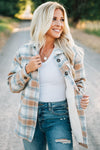 Plaid Button Up Jacket