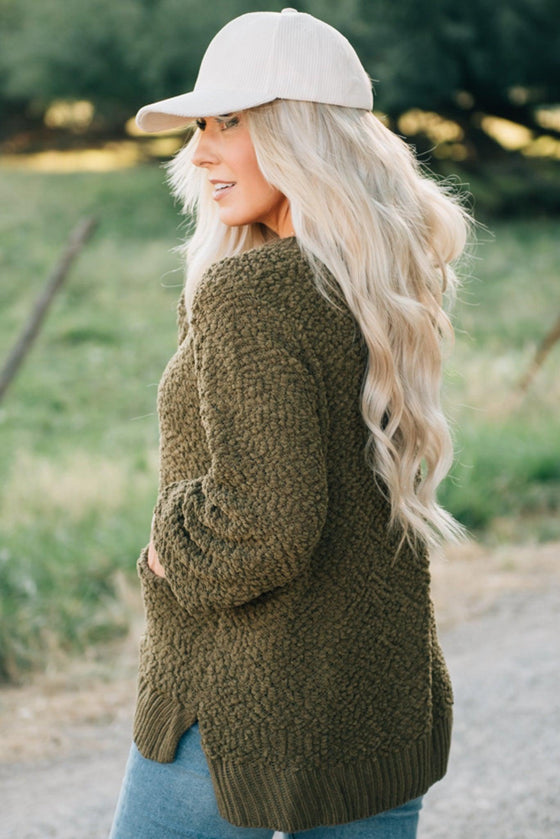 Popcorn Pocketed Pullover