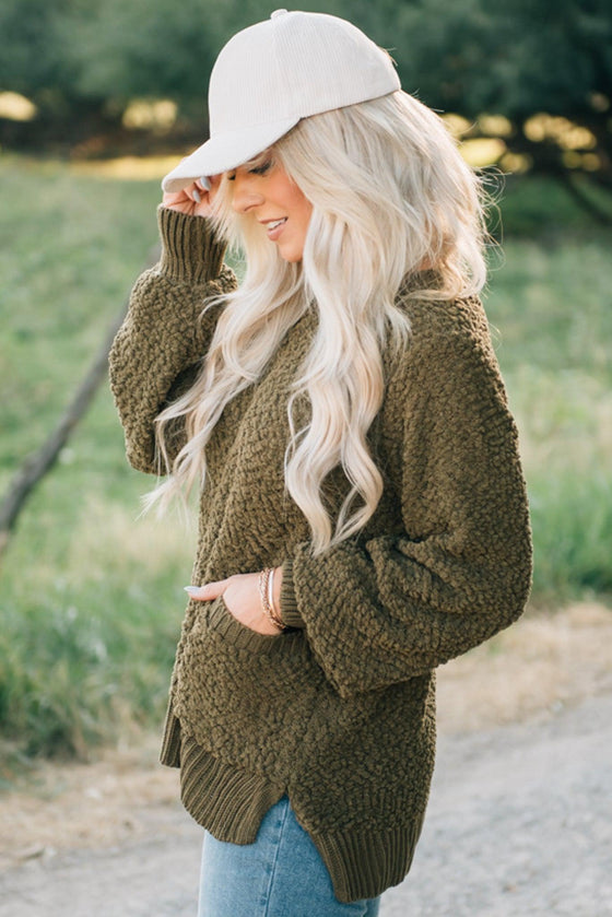 Popcorn Pocketed Pullover
