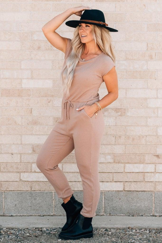 Ribbed Knit Jumpsuit