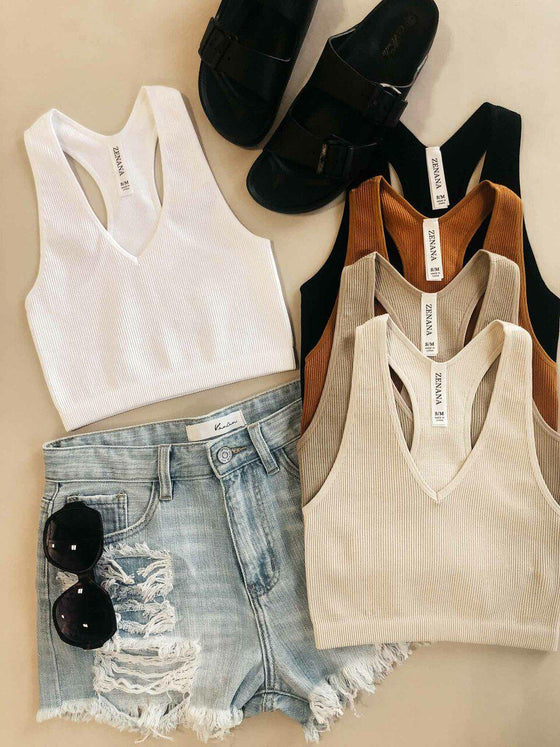 Ribbed Racerback Bralette