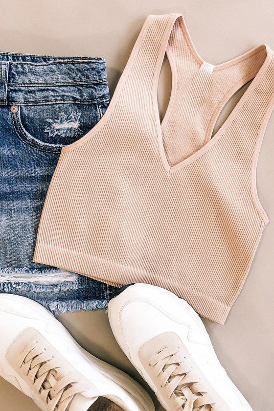 Ribbed Racerback Bralette