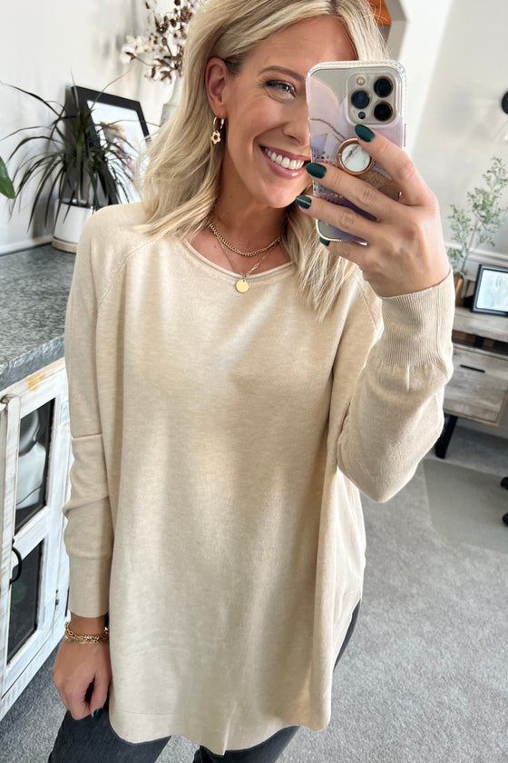 Rounded Hem Ultra Soft Sweater