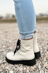 Sally Contrast Combat Boots