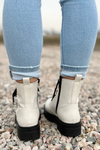 Sally Contrast Combat Boots
