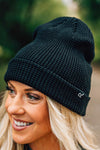 Slouchy Cuffed Waffle Beanie