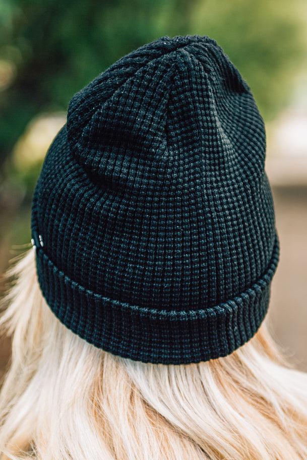 Slouchy Cuffed Waffle Beanie