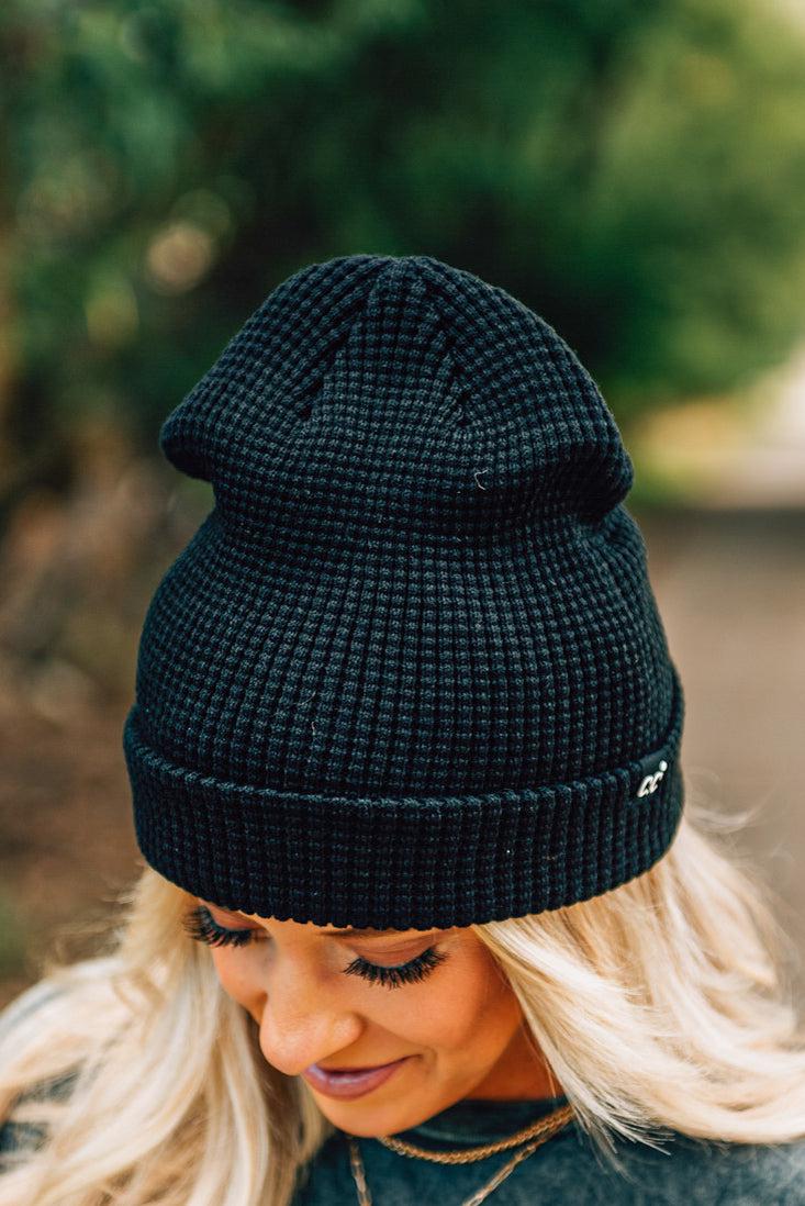 Slouchy Cuffed Waffle Beanie