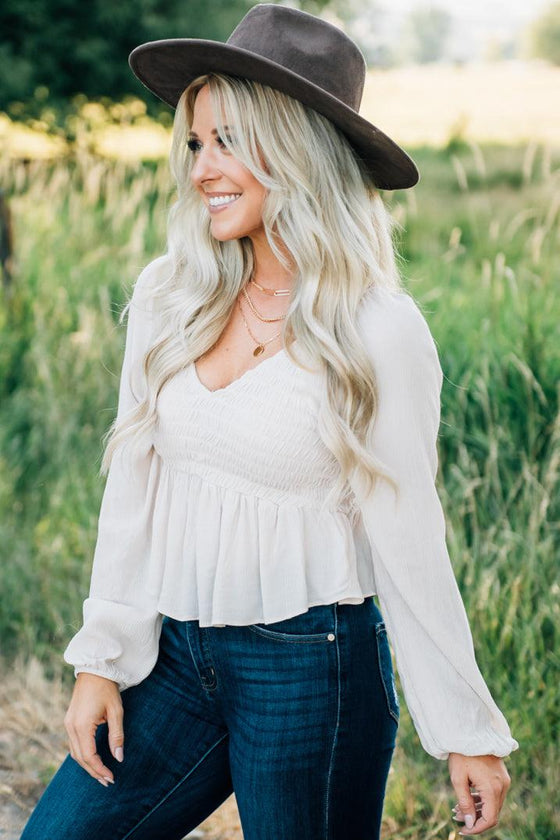 Smocked Sweetheart Top