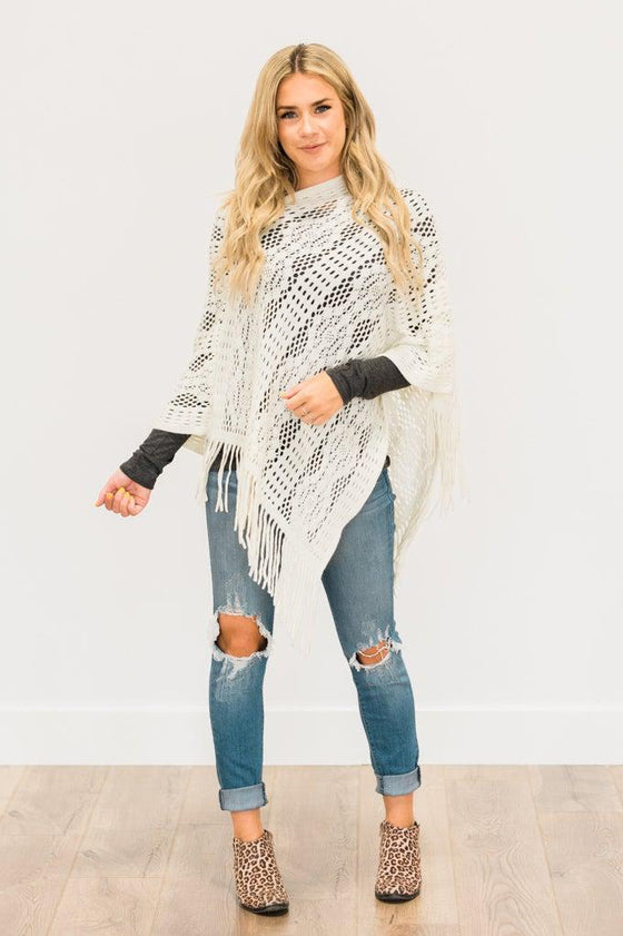 Soft Knit Poncho | Clearance