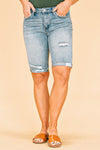 mid-rise bermuda shorts for moms