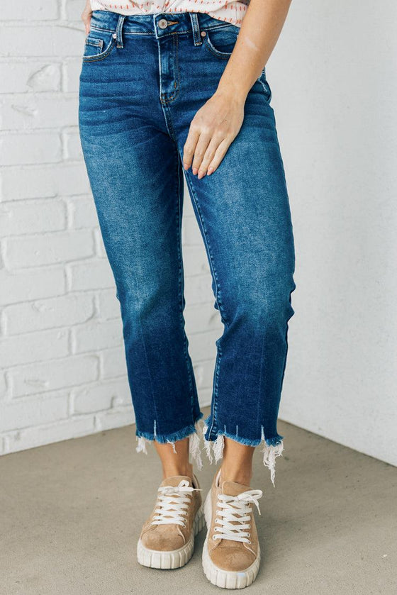 Theo Frayed Crop Jeans