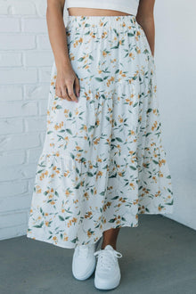  Tori Floral Midi Skirt