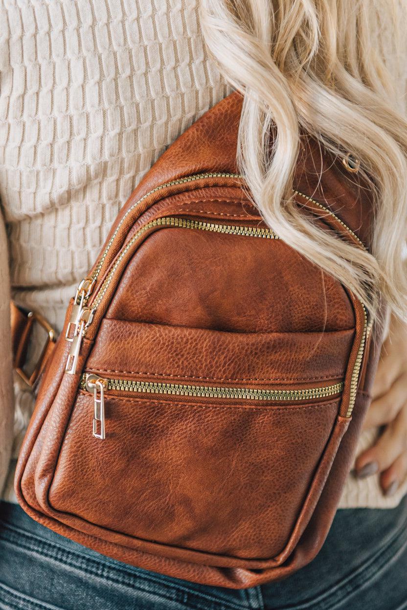 Vegan Leather Crossbody Bag