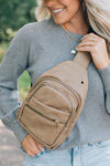 Vegan Leather Crossbody Bag