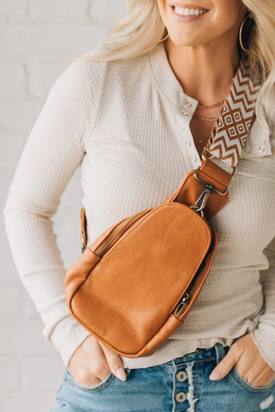 Woven Strap Crossbody Bag